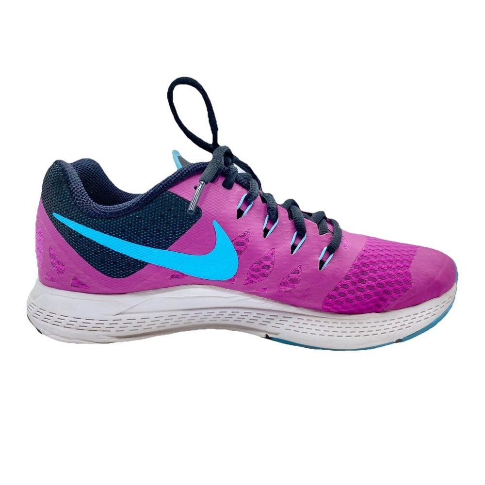 Nike Womens Air Zoom Elite 7 654444-501 Purple Lace Up Running Shoes Size US 8